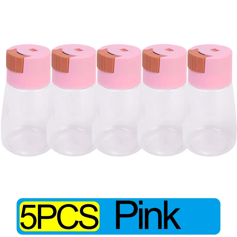 Kvantitativ push-type krydderiraker pressetype saltdispenser krydderidispenser forseglet køkkenkrydderiboks krydderiflaske: Blå