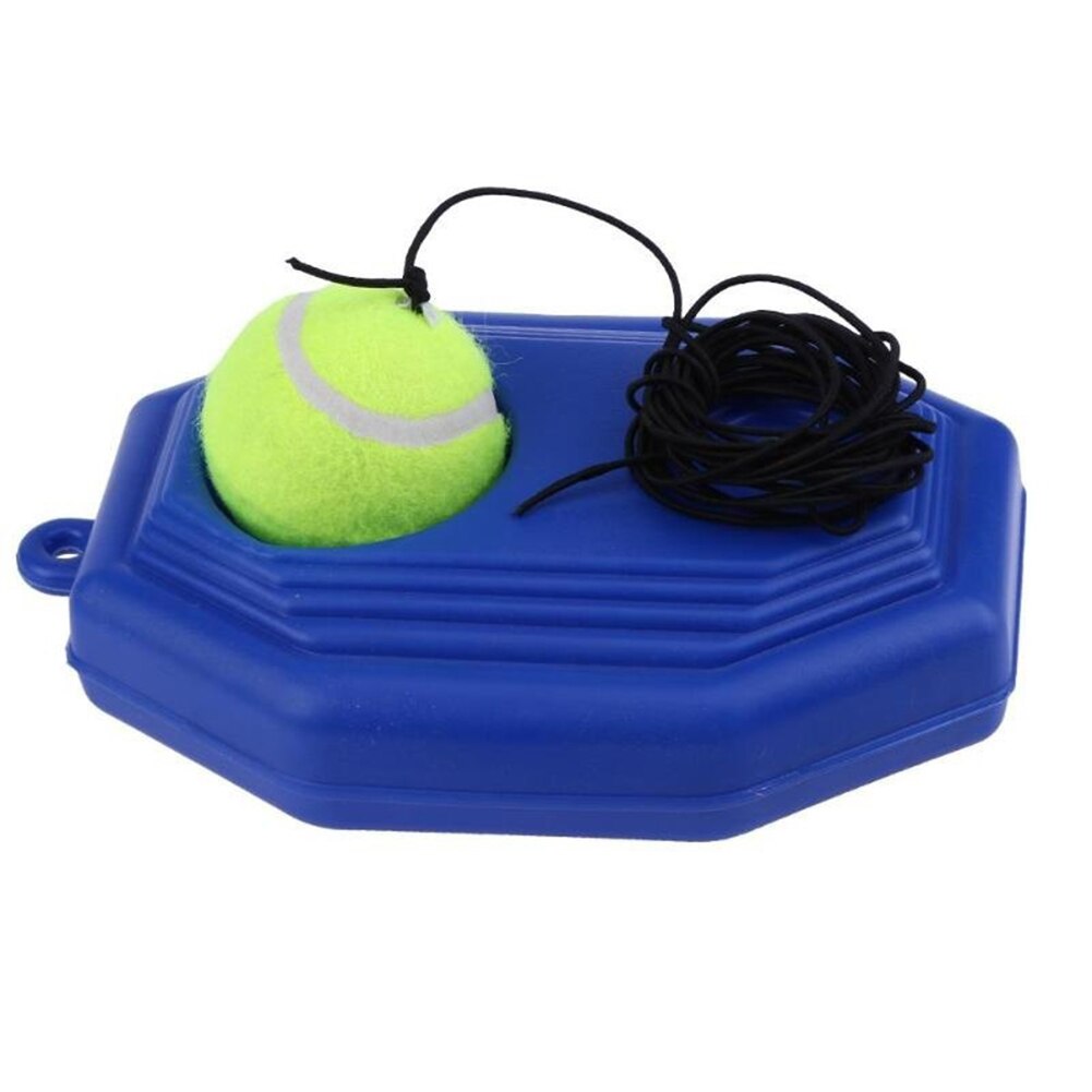 Portable Single Trainer Self-Study Tennis Training Tool Exercise Tennis Practice Trainer Baseboard Sparring Device Ball Holder