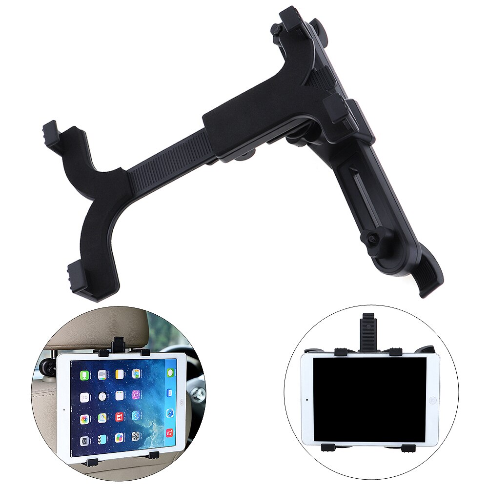 Adjustable car tablet stand for headrest, compatible with ipads and tablets from 7 zu inches 11 auto-rotate 360 °, ipad 1, 2, 3, mini, air, pro