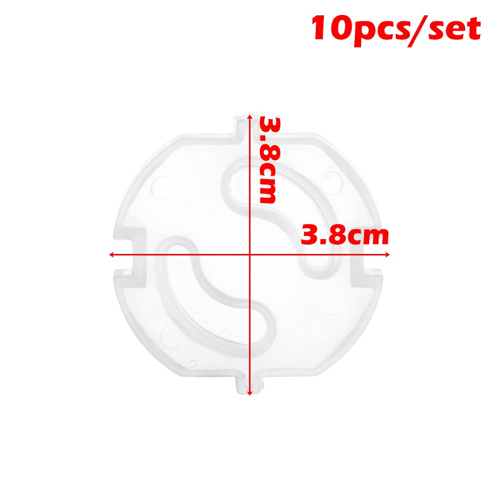10Pcs Stopcontact Stopcontact Baby Kids Kind Veiligheid Guard Bescherming Anti Elektrische Shock Stekkers Protector Draaien Cover: 3