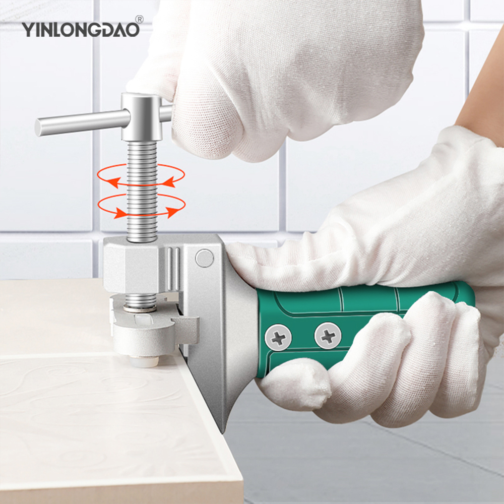 Two-in-one Ceramic Tile Cutter Aluminum Alloy Glass Cutter Integrated Cutter Multifunctional Ceramic Tile Glass Opener Tool