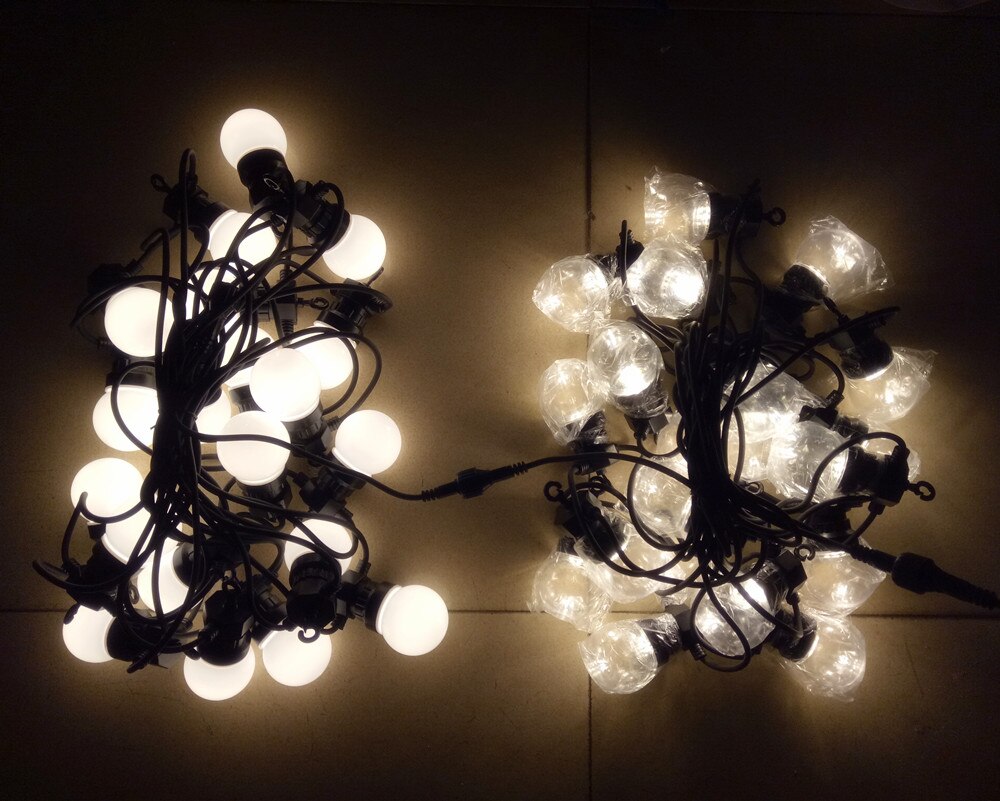 ! utendørs  ip65 hage/terrasse/bryllup vintage festoon ball string lys , g50 globus string lys melkeaktig dansende string light