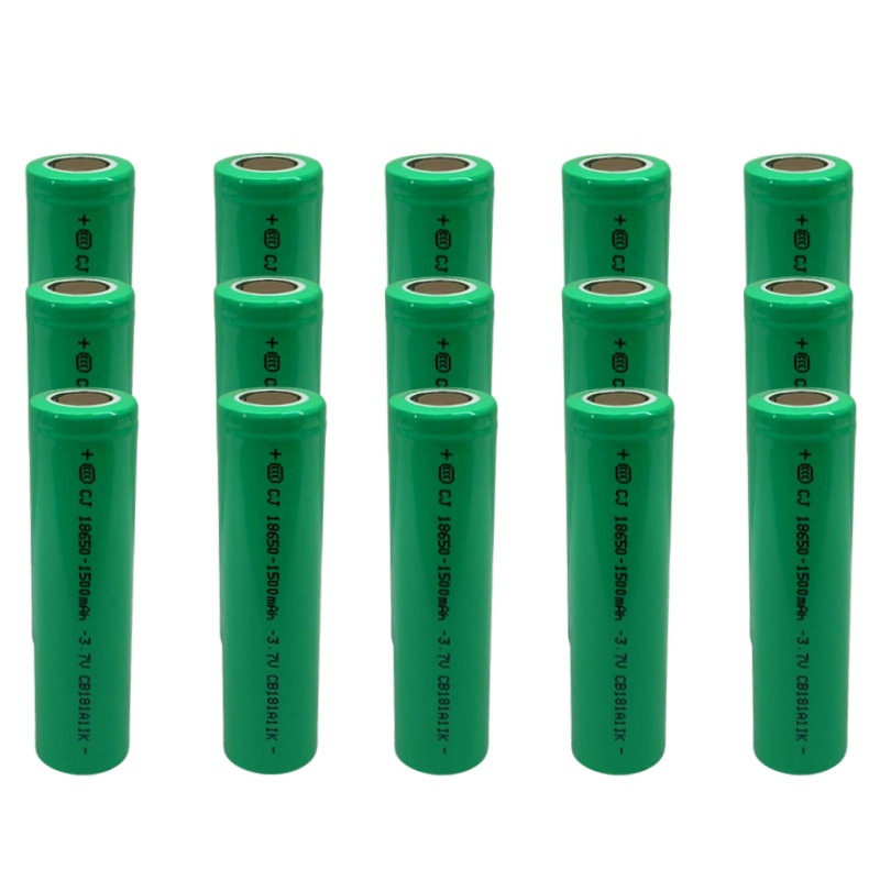 Capacity 3.7V 1500mAH 18650 Lithium Ion Rechargeable Battery, Suitable for Various Electronic Products