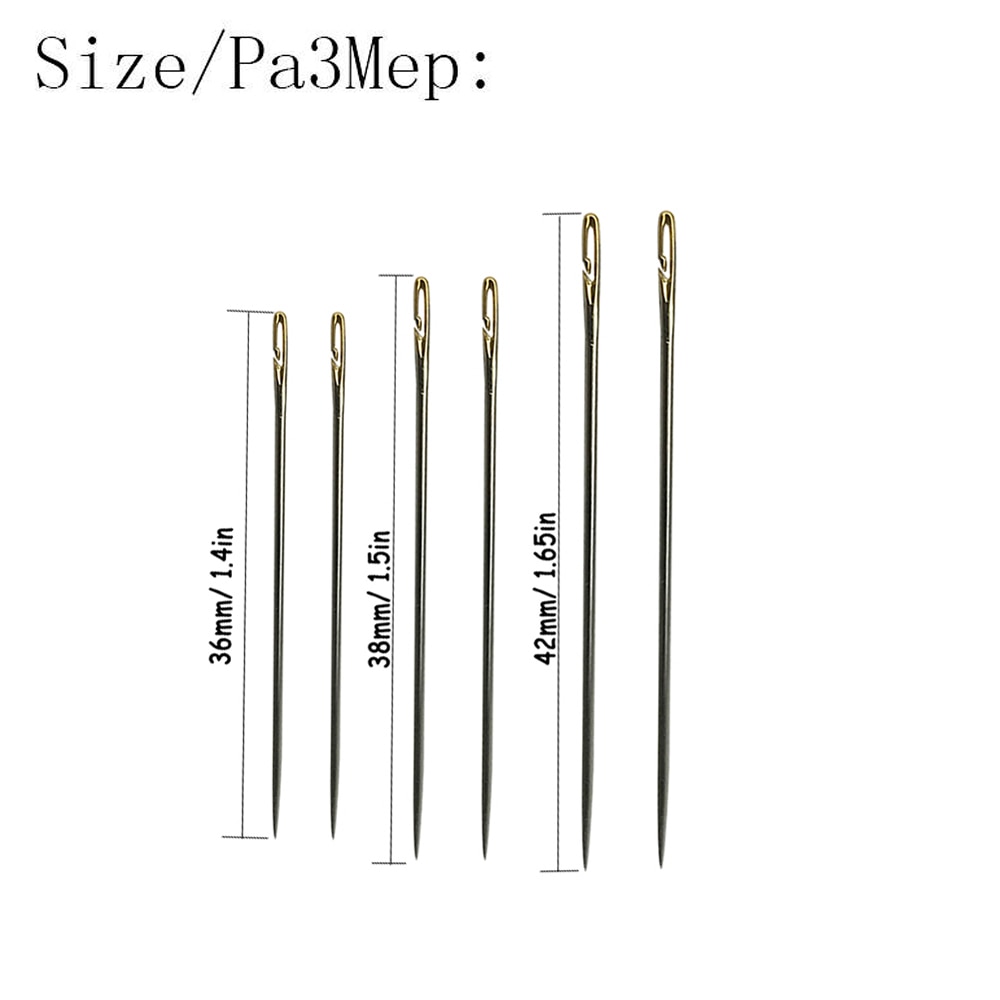 500M Sewing Thread Polyester Thread Strong And Durable Sewing Spools with 12pcs Self Threading Needles for Hand Needlework