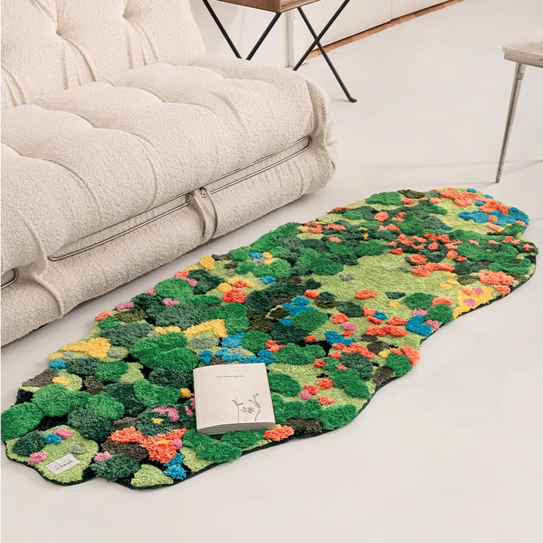 3D mech tuftowanie Mata łazienkowa Dywan robić salonu Długi dywanik nocny Miękka podkładka podłogowa robić sypialni Wystrój domu