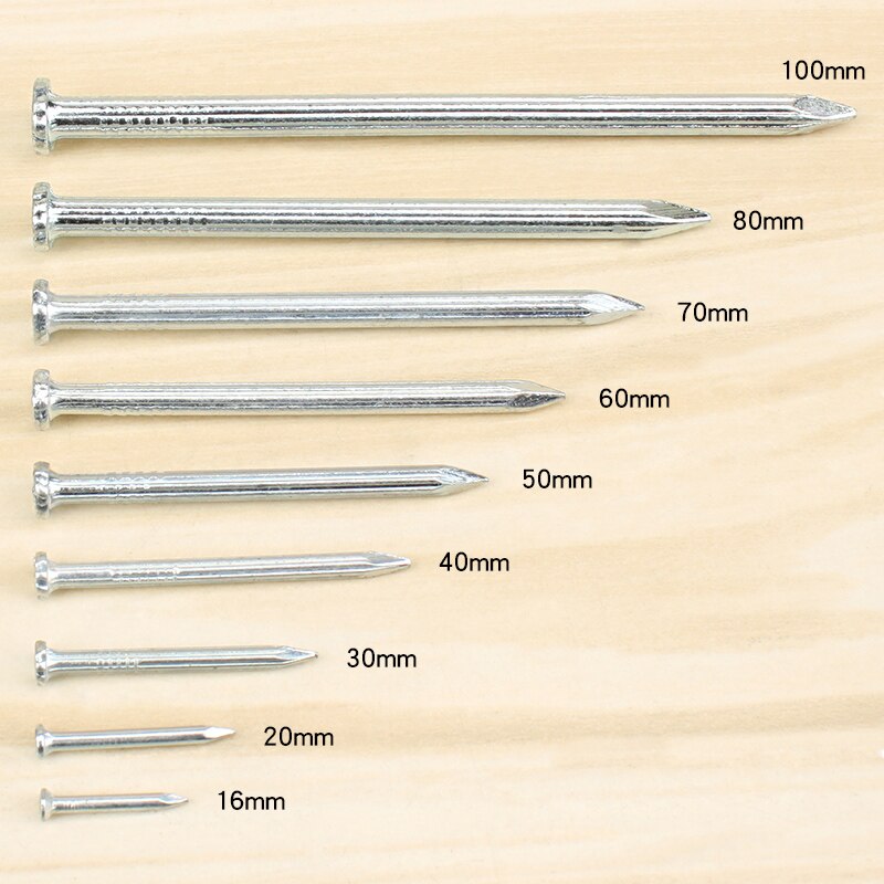 16-100mm Cement Steel Nails High-strength Special Round Head Hardware Iron Nails Use For brick wall Concrete