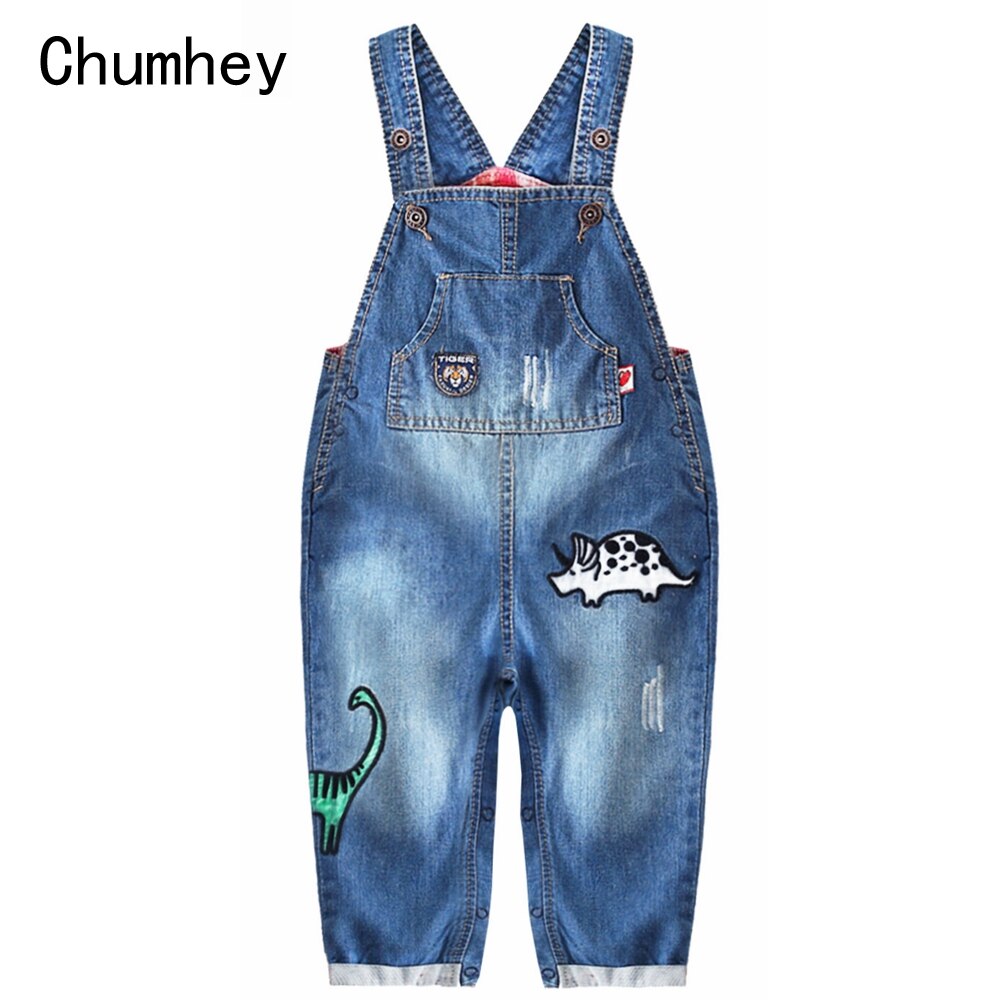 Chumhey 0-3T Baby Meisjes Overalls Borduurwerk Zachte Katoenen Denim Peuter Bib Jarretel Jeans Broek Kinderkleding Bebe kleding