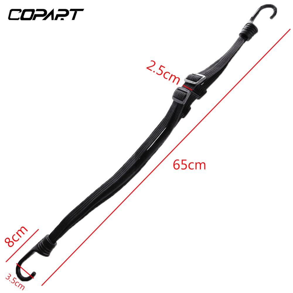 65Cm 2 Haken Universele Motorhelm Bandjes Sterkte Intrekbare Helm Brandstoftank Bagage Elastisch Touw Vaste Strap Netto Riem