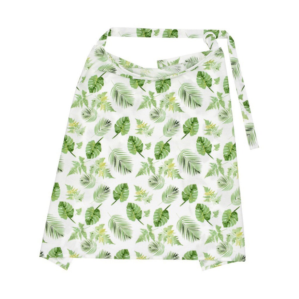Baby Baby Borstvoeding Mum Strip Print Verpleging Cover Uier Schort Sjaal Verpleging Cover Deken Zonnescherm: Green