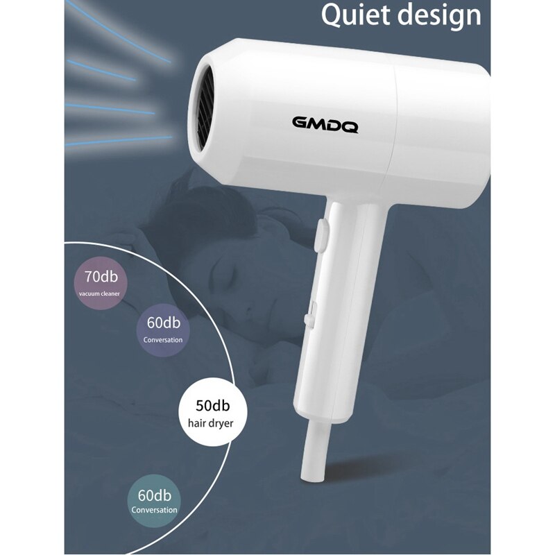 GMDQ – sèche-cheveux électrique mural, souffleur à ions négatifs avec support USB, pour salle de bain, hôtel