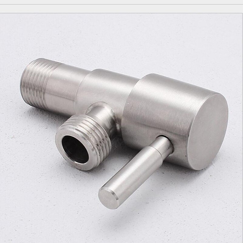 Solid 304 stainless steel Angle Valves 1/2"Male x 1/2" Male Bathroom Bidet Valve Faucet filling valve Bathroom Accessories