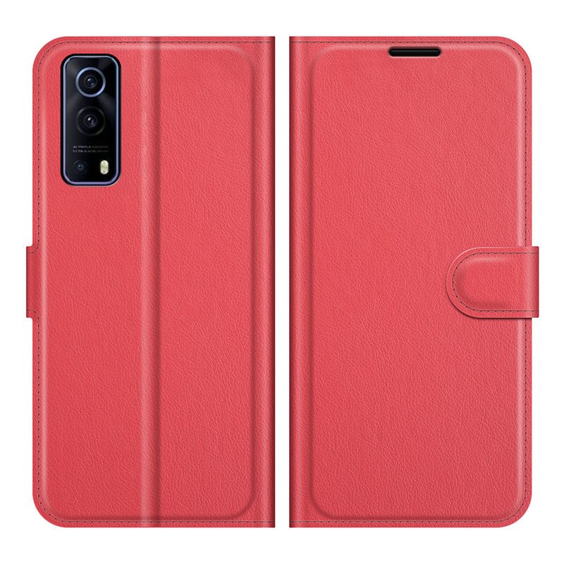 Voor Vivo Y72 5G Portemonnee Telefoon Case Flip Leather Cover Capa Etui Fundas: Lz Rd