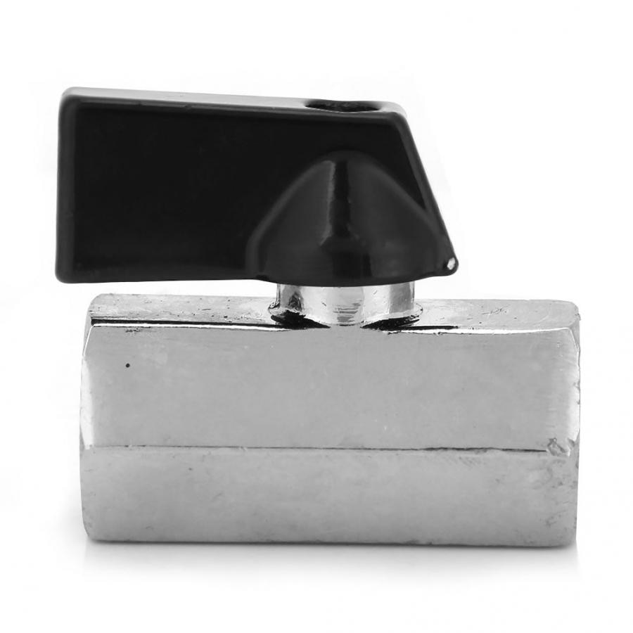 1Pcs G1/4 Ball Valve Mini Brass Plated Chromium Female Thread Ball Valve with Straight Handle