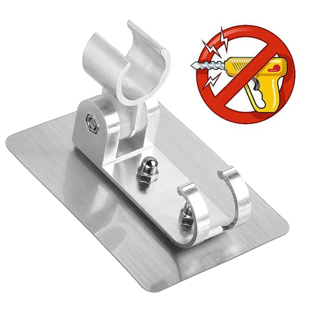Hand Held Bathroom Shower Head Fitting Portable Wall Gel Mounted Shower Holder Hook Pedestal Bracket Head Stand Bracket