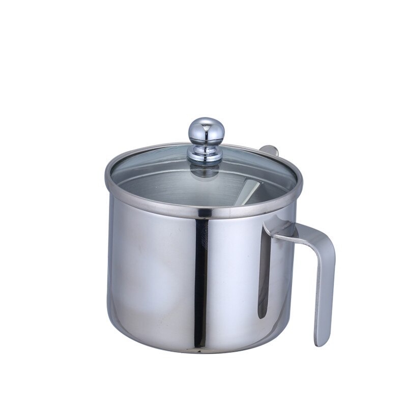 304 Stainless Steel Seasoning Box With Spoon Seasoning box Cans Salt Pepper Box Tank spice jar sugar bowl with spoon