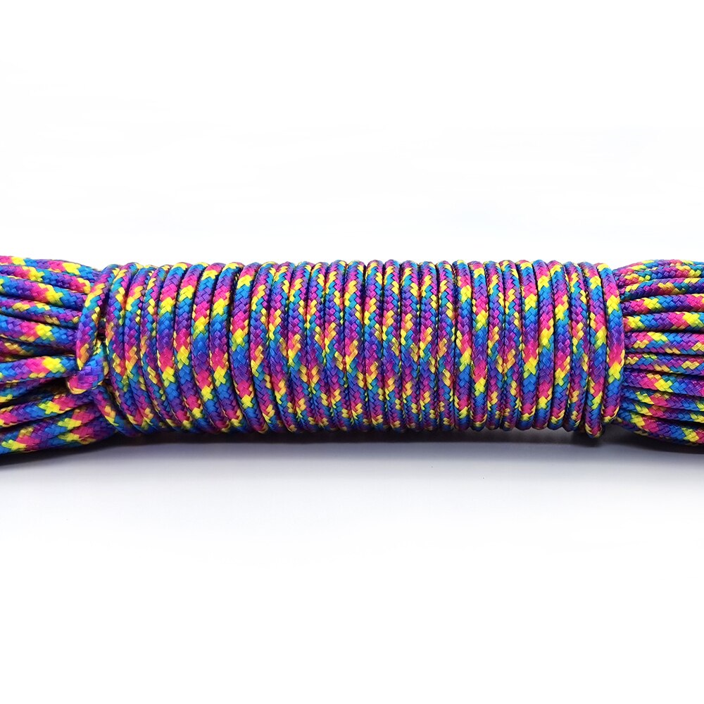 328ft 3mm solidna linka spadochronowa lina Mil Spec typ jeden Strand wspinaczka Camping sprzęt do survivalu Paracord: 3 / 100m