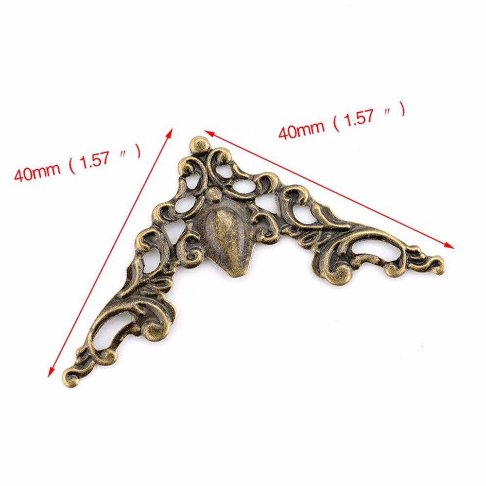 30Stck Metall Winkel Ecke Klammern Gold Bronze- 40mm Notizbuch Abdeckung für Menüs Foto Rahmen Möbel Dekorative Schutz