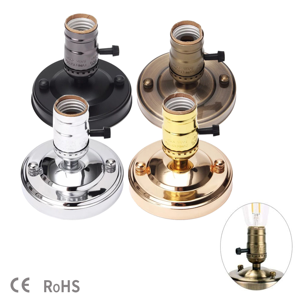 Lampe base e27 e26 galvanisering aluminium vintag... – Vicedeal
