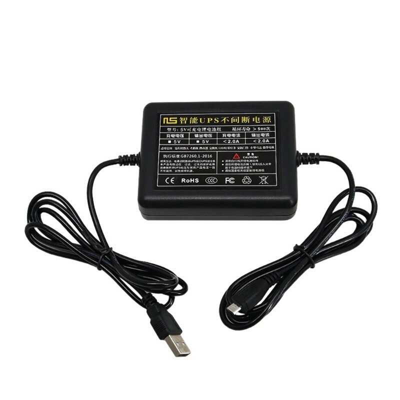 5V Mini UPS Battery Backup Uninterruptible Power Supply Monitor Standby Power Supply Suitable for Indoor 5V
