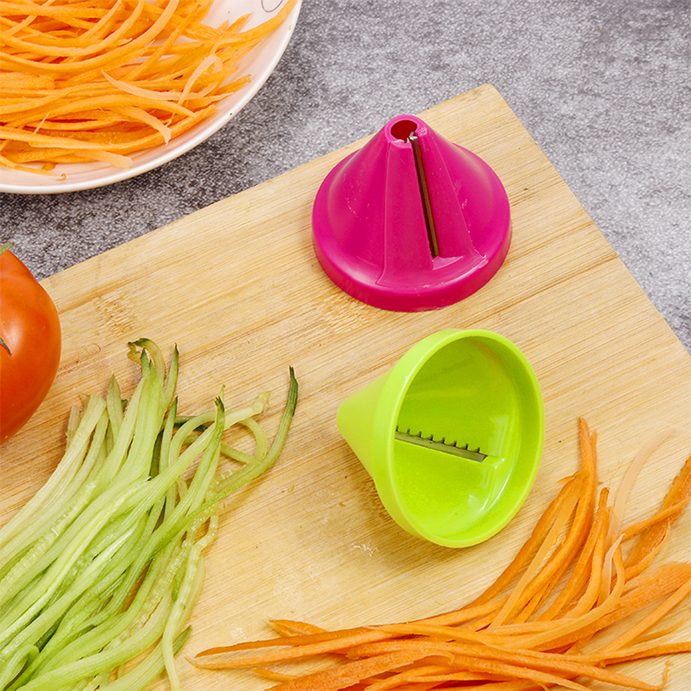 Multifunksjons 3 i 1 spiralizer grønnsaksskjærer gulrot spiralskæremaskin squash pasta nudler spaghetti maker kjøkkenverktøy