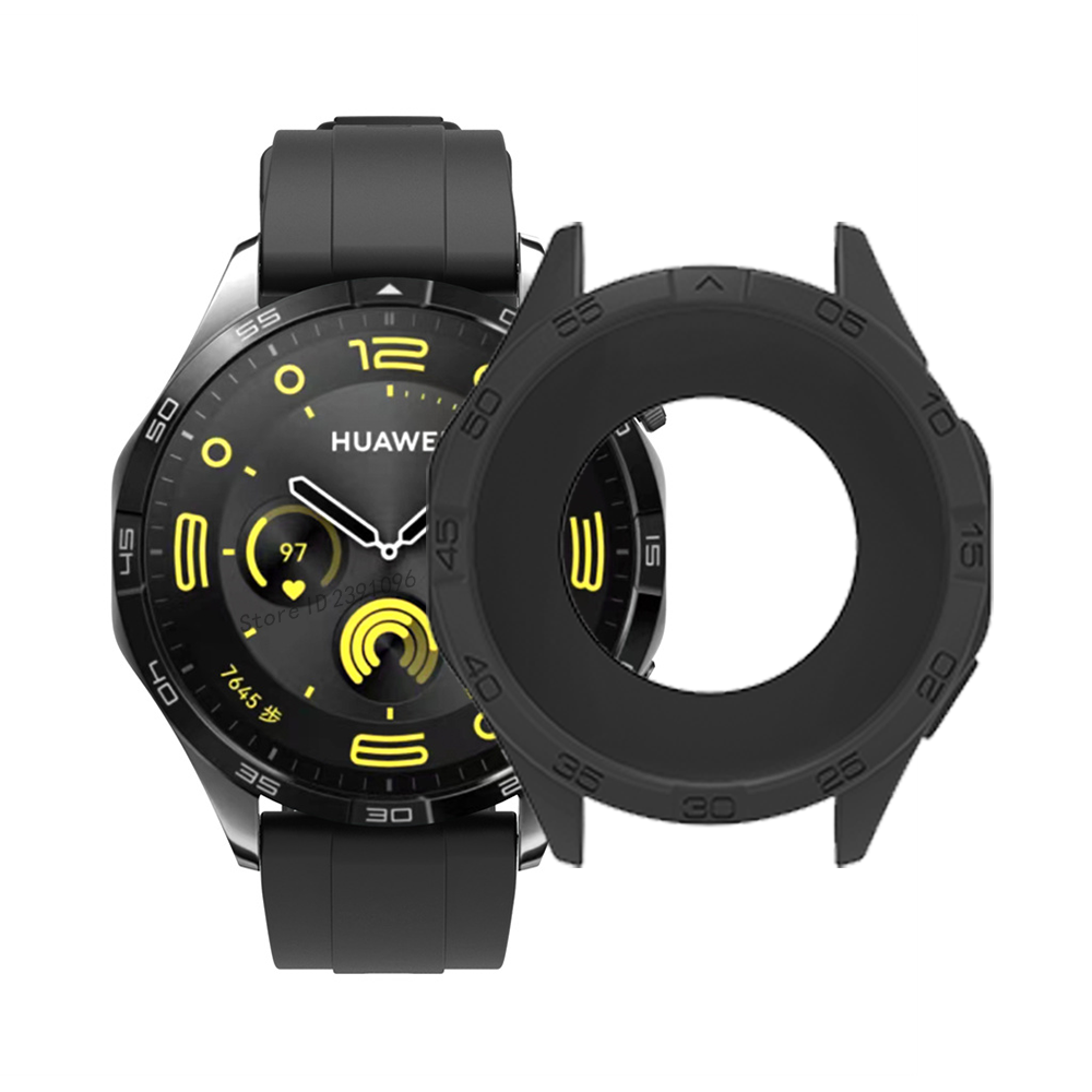 Silicone Case Bumper For Huawei Watch GT4 46mm Protector Frame SmartWatch Protective Case For Huawei Watch GT4 46mm Accessories