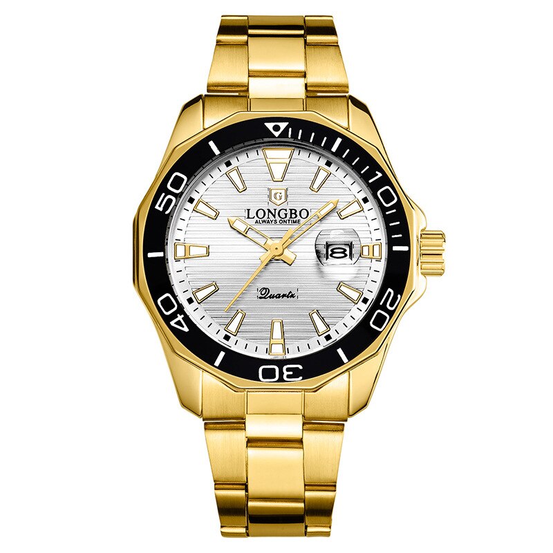 LONGBO Quarz Uhren Männer Beliebte Sport Armbanduhren Geschäft Edelstahl Wasserdichte Uhr Relogio Masculino