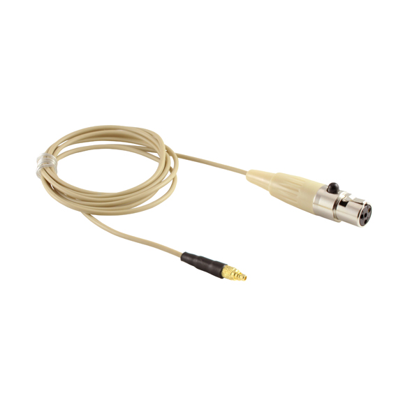 Hixman DE6C-SL Vervanging Kabel Voor Landgenoot E6 Microfoons Past Shure Lijn 6 Carvin Jts Trantec Toa Bodypack Zenders: Beige