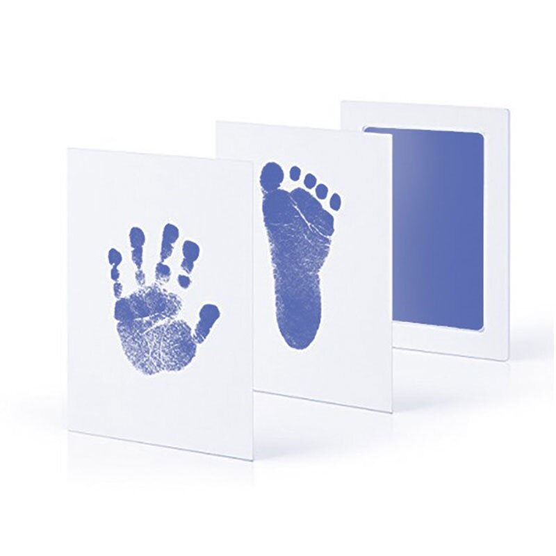 Baby Care Niet Giftig Baby Handafdruk Footprint Opdruk Kit Pasgeboren Voetafdruk Stempelkussen Baby Klei Speelgoed Baby souvenirs Cast: VK0082QL