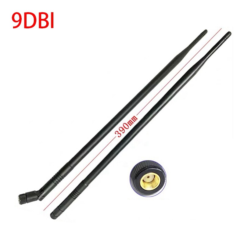 3PCS 9DBi RP-SMA Dual Band 2.4GHz 5GHz High Gain WiFi Router Wireless Tilt Antenna