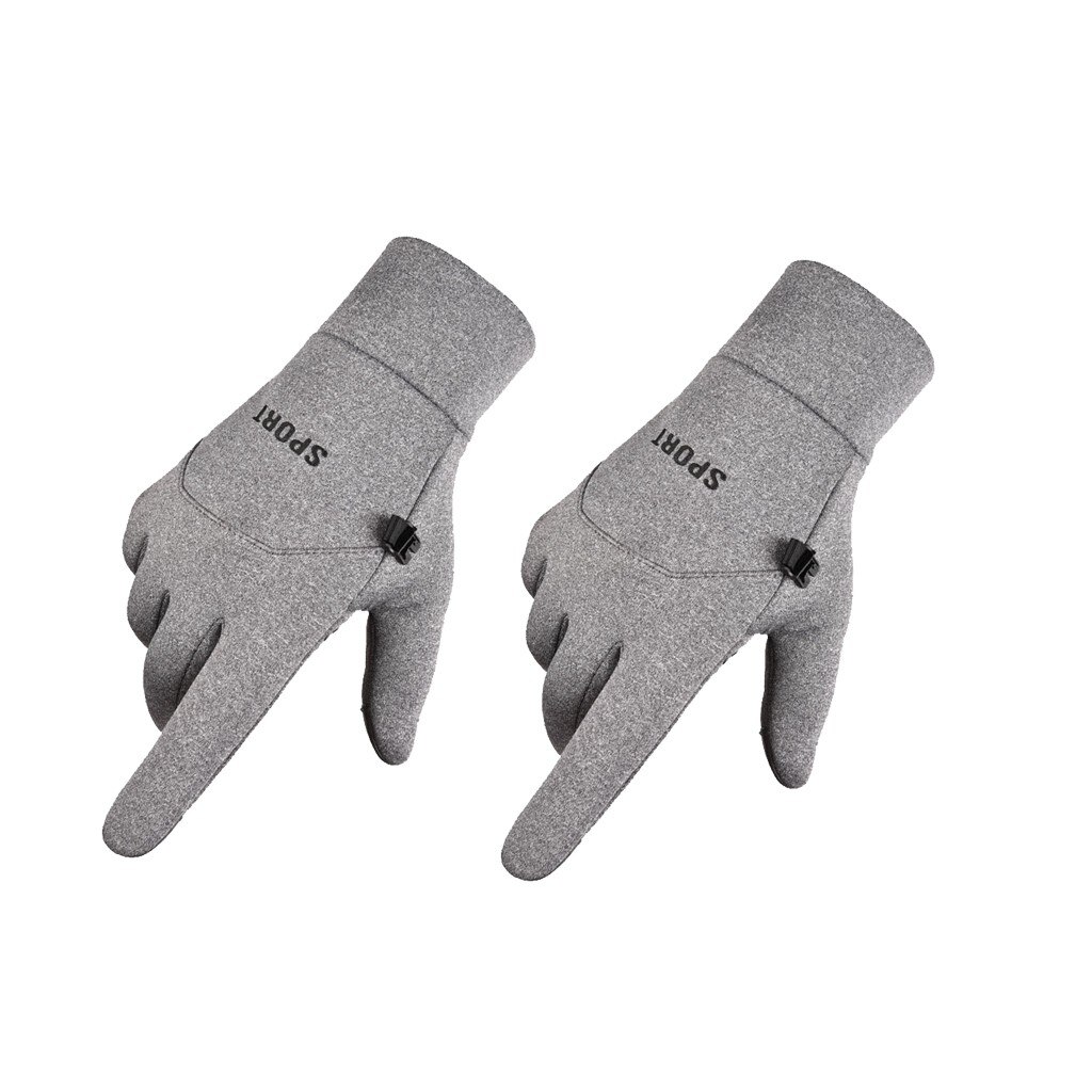 Waterdichte Handschoenen Winter Warm Mannen Ski Handschoenen Snowboard Handschoenen Motorfiets Mountain Riding Touch Screen Sneeuw Windstopper # YL5: Grijs