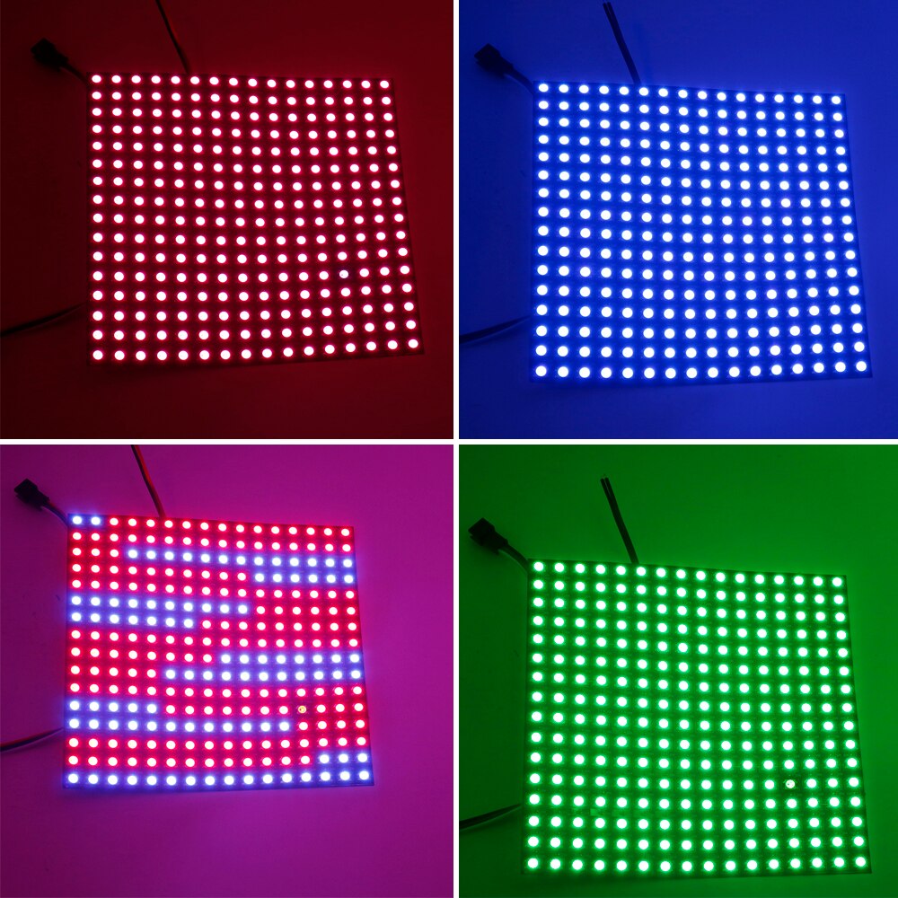 LED Pixel DC5V WS2812B Panel Screen 8*8,16*16,8*32 Pixels Digitale Flexibele Led Matrix Individueel Adresseerbare led Module JQ