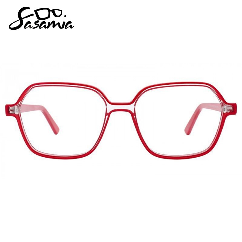 SASAMIA Square Glasses Frames for Female Optical Glasses Frames Spectacles Frames for Woman Eyewear glass green: WD4165C6