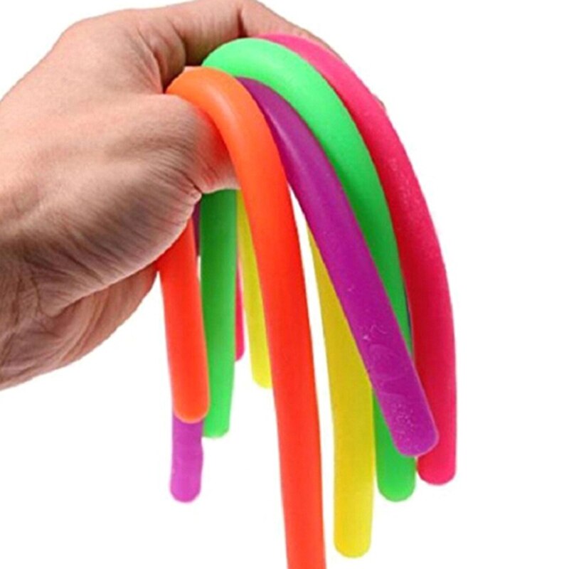 Children Adult Decompression Toy Luminous Noodle Stretch String TPR Rope Anti Stress Toys String Fidget Autism Vent Toys 30cm