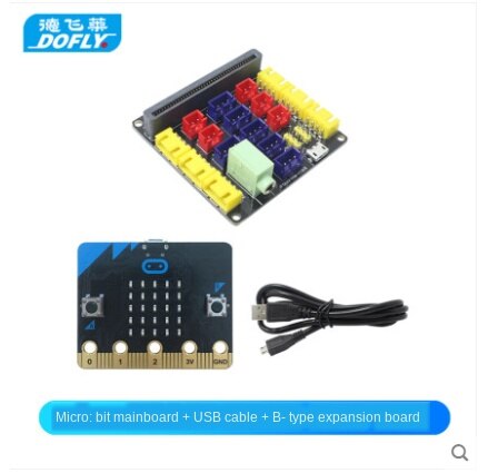 Microbit placa de expansão do reino unido produto original bbc micro: bit board com cabo usb: Prata