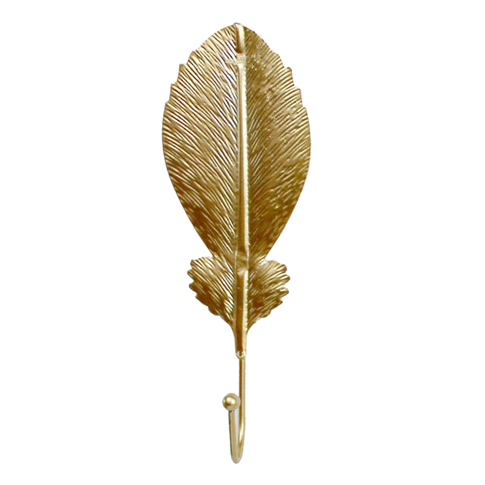 Gold Leaf Wall Hook Door Clothes Coat Hat Wall Hanger Kitchen Home Towel Hooks