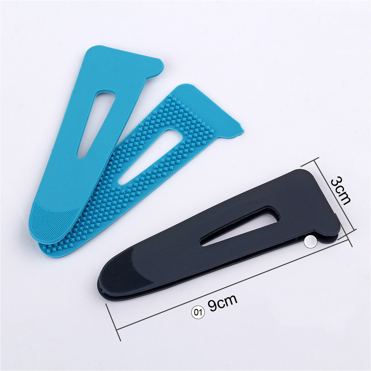 2 set/förpackning kardborreband självhäftande fästanordning klädmanschetter fästhållare syverktyg 9 x 3cm