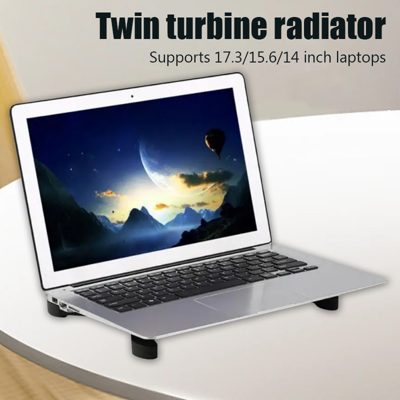 Usb Laptop Fan Stand Notebook Foldable Fan Cooler Notebook Cooling Pad with 2Fans Radiator Cooler Master Computer Accessories