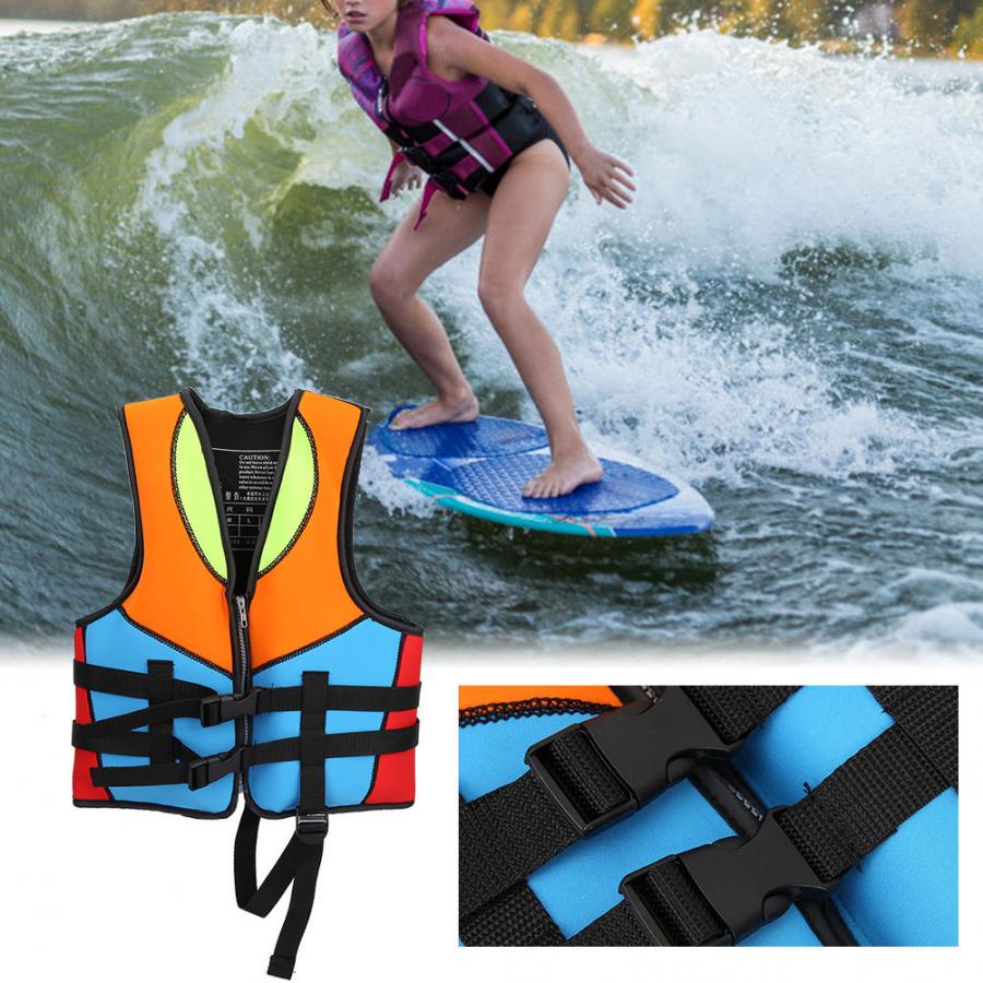 Manner Kids Swimming Jacket Children Swim Vest Neoprene Swim Trainer Swimwear Lifesaving Drifting Wear