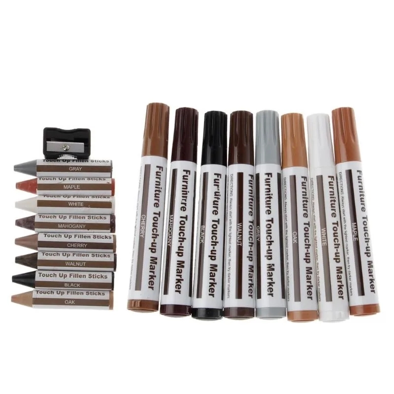 Möbel Reparatur Stift Marker Entferner Holz Kratzer Wiederherstellung Bausatz Kratzer Füllstoff Farbe Holz Schrank BöHöhle Tische Reparatur Werkzeug