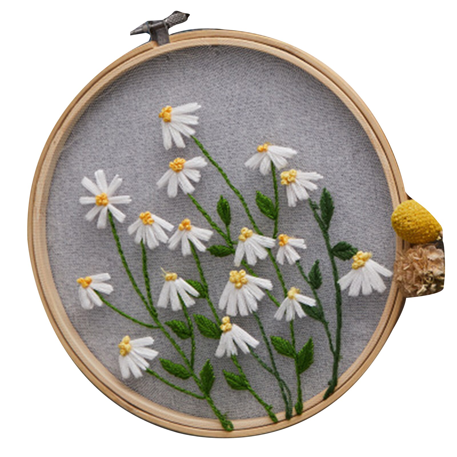 DIY Embroidery Kit With Instructions For Starter Home DIY Embroidery 1 Set Thread With Embroidery Hoops Home Decoration: B