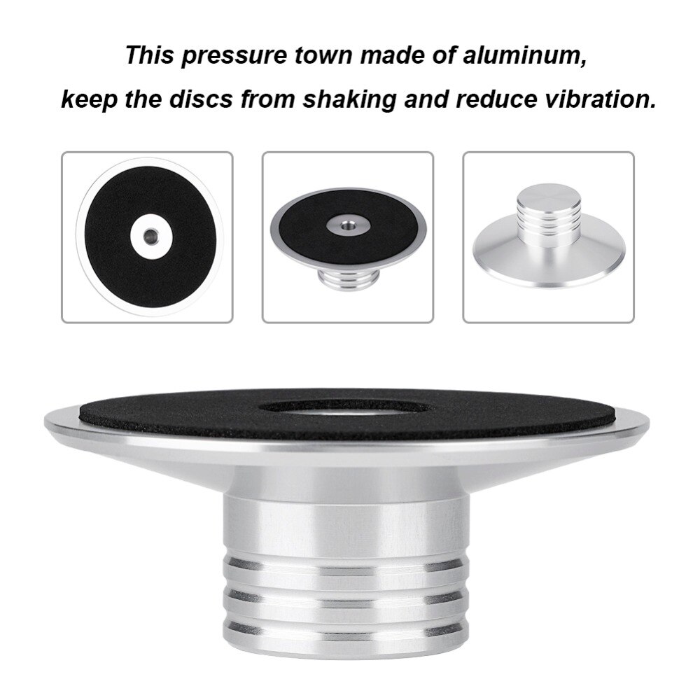 LP Vinyl Record Player Stabilizer Weight Clamp - 80mm x 30mm - Metal Disc Stabilizer for Turntables