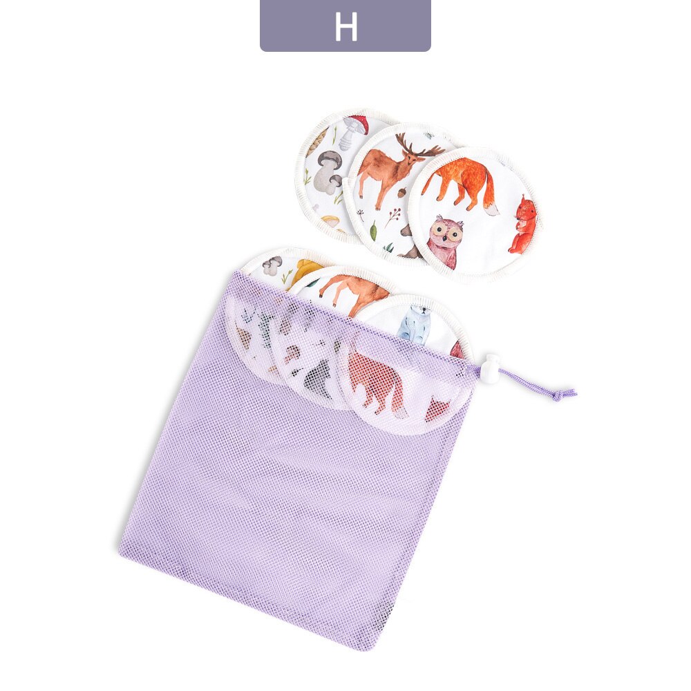Mora Mona – coussinet d&#39;allaitement lavable, 6 pièces/paquet, réutilisable, doux et respirant, avec sac à linge: H