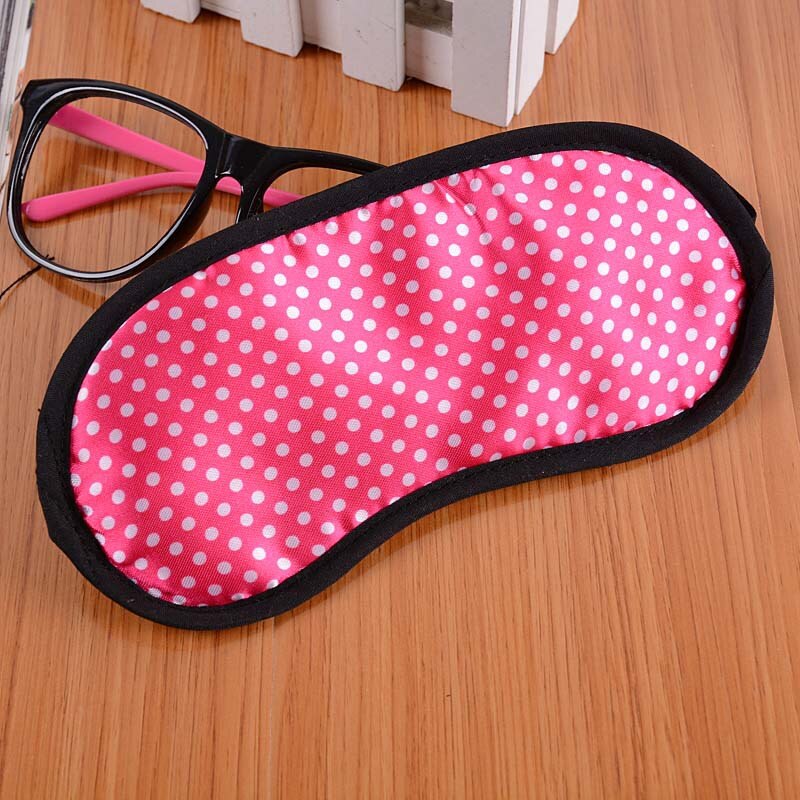 Funny Small Dots Sleeping Eye Mask Anti Snoring Blindfold Travel Sleeping Eyes Shade Cover Blinder P9
