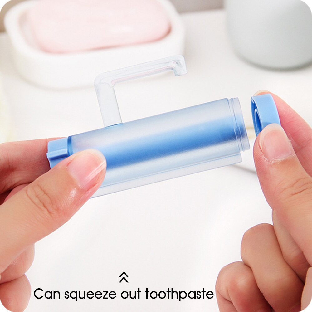Rolling Toothpaste Squeezer Dispenser Tube Suction Cup Hanger Room Toothpaste Stand Bathroom Accessories 5 Colors