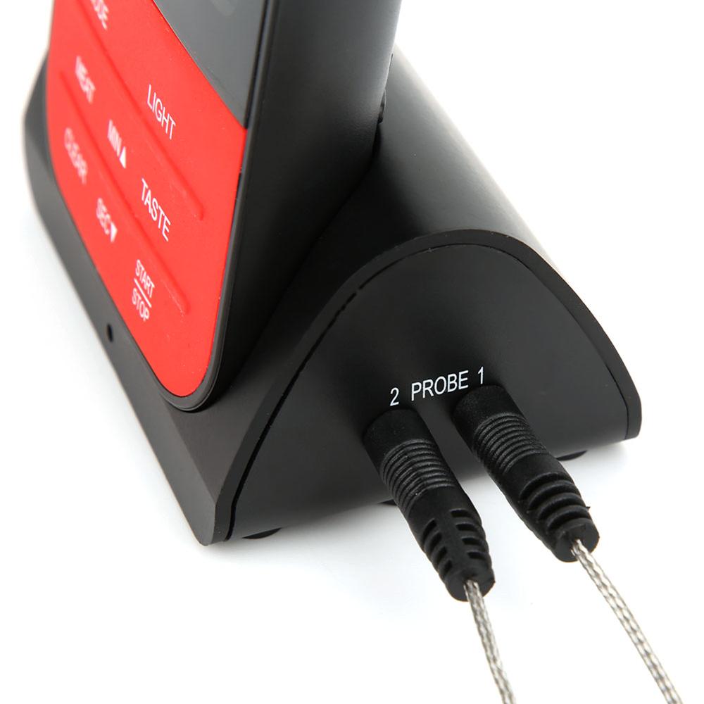 Wireless Instant Read Meat Thermometer Waterproof Cooking Thermometer BBQ Temperature Tester Double Probes