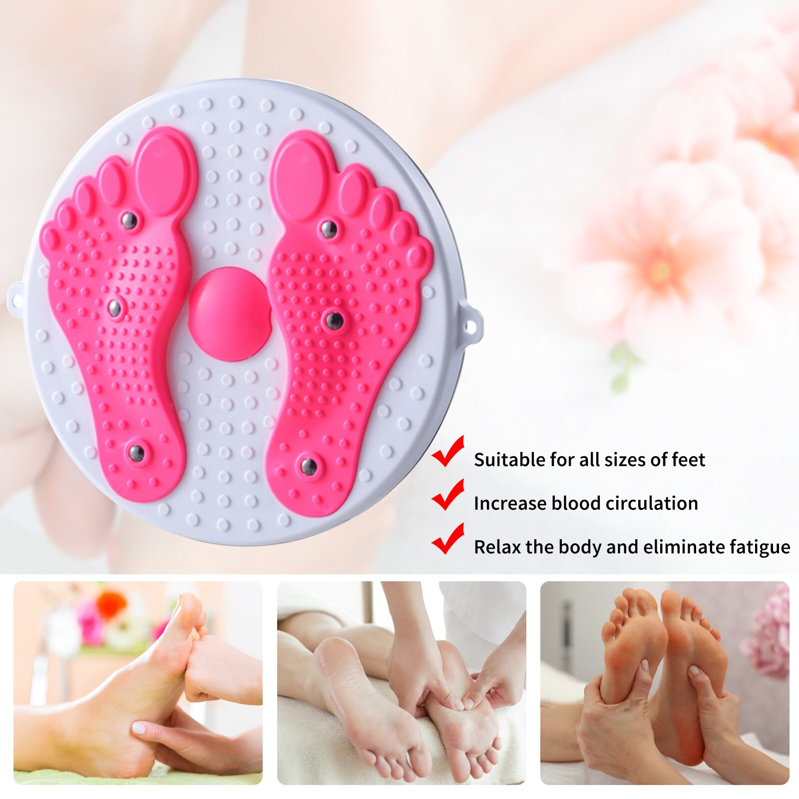 Yoga waist twisting disc beauty waist machine compact and silent with foot massage magnet balance turntable for waist relaxation