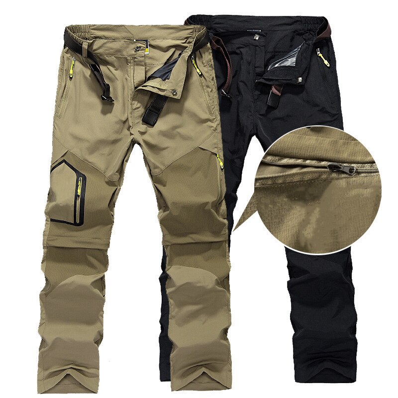 Detachable Male Hiking Pant Fishing Men Long Trouser Trekking Camping Climb Oversized Waterproof Outdoor Warmth Pants