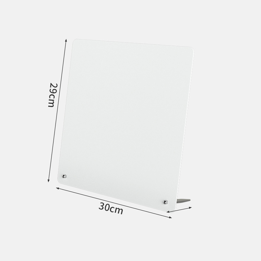 Magnetisch prikbord met standaard Magnetisch whiteboard voor tafelblad met magnetische klem Metalen bord voor magneten Display: Bruin