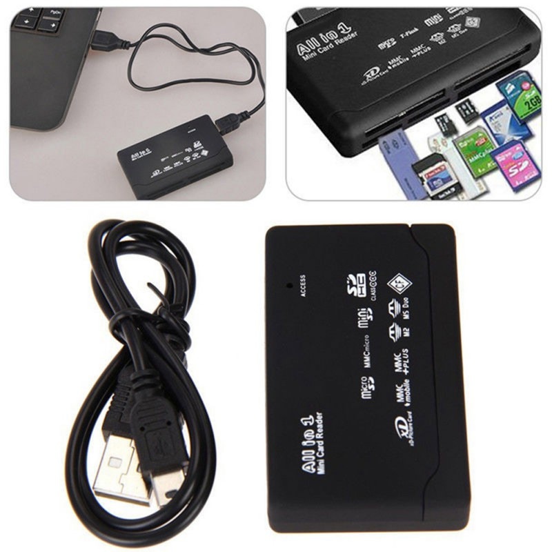 Universal M2 XD CF Card Reader SD Card Reader USB 2.0 High Speed Memory Card Reader