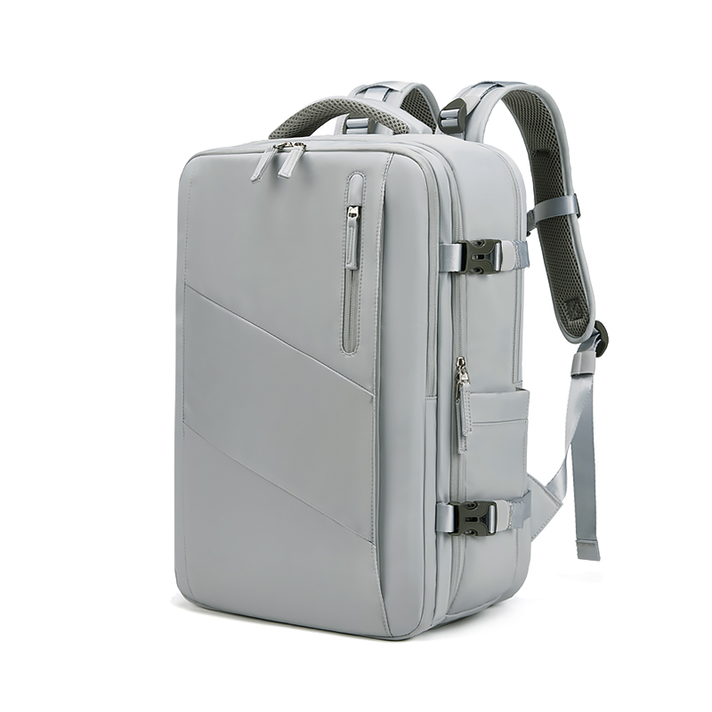 Woman Travel Backpack Business 16 Inch Laptop Backpack School Backpack USB Charging Waterproof Backpack With Shoe Bag: GRAY